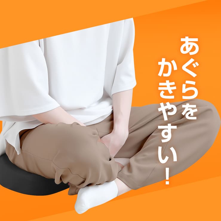 AGRelux アグリラックス あぐらクッション ブラック