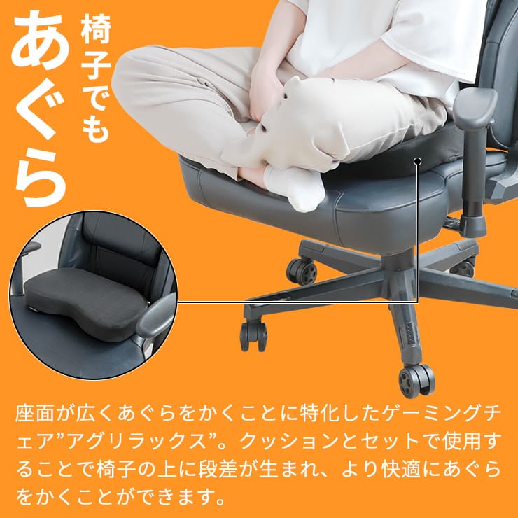 AGRelux アグリラックス あぐらクッション ブラック