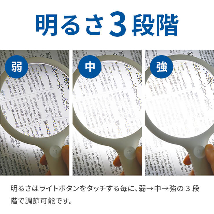 手持ちルーペ smolia ハンディ
