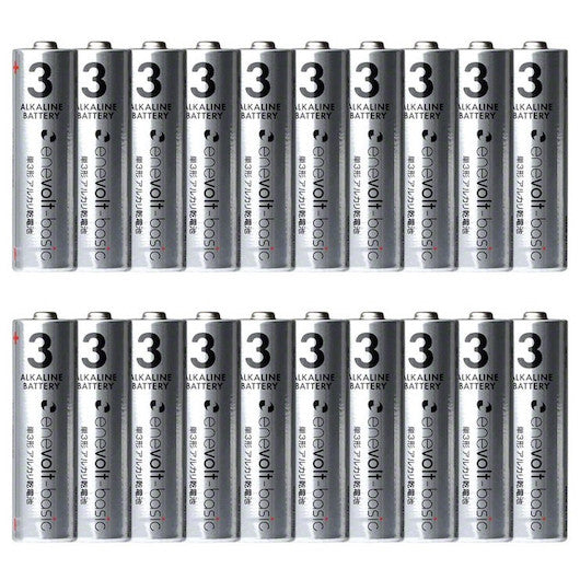 enevolt エネボルト アルカリ電池 単3形 単4形 本数を選べる 乾電池
