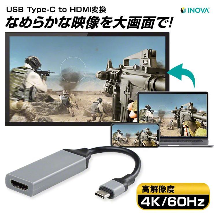 Type-C HDMI 変換ケーブル 変換アダプター USB USB-C タイプC 4K Mac iPad アンドロイド