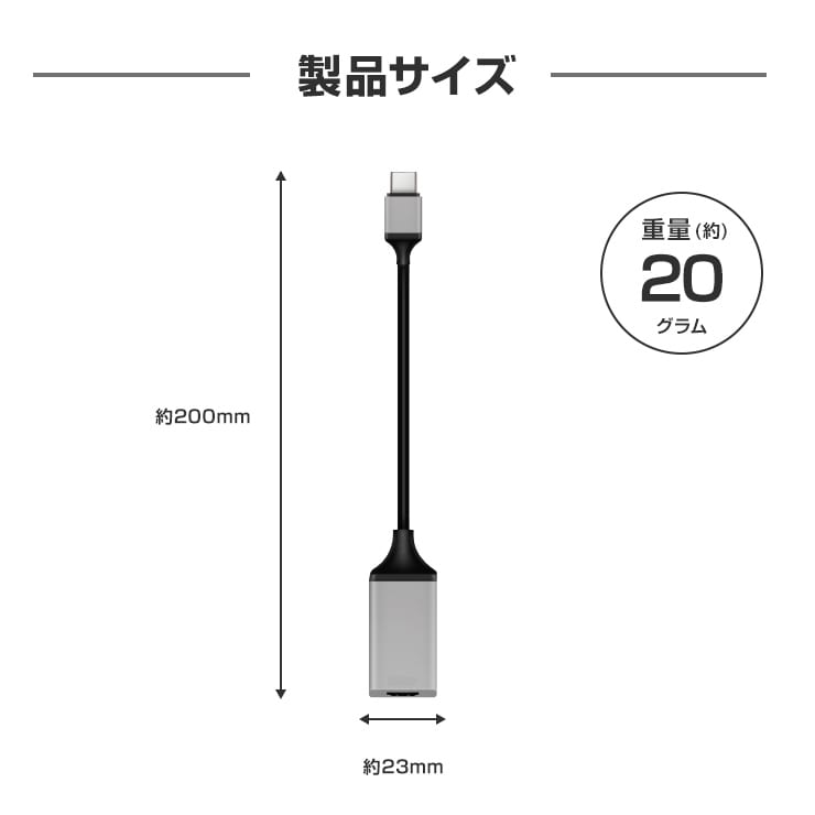 INOVA イノバ USB Type-C to HDMI変換ケーブル