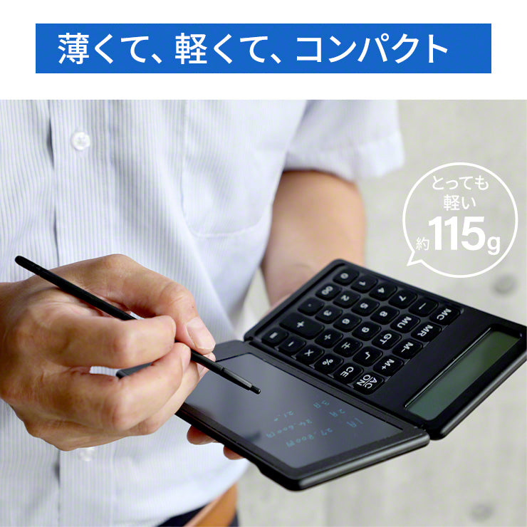 Qurra クルラ 電卓&電子メモパッド BUREW K-mo book mini ブリュー ケーモ ブック ミニ
