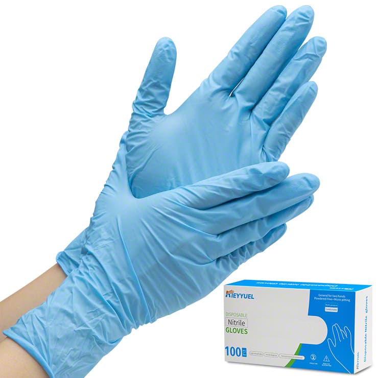 ニトリル手袋 使い捨て S M L サイズ 粉なし 左右兼用 100枚入 衛生 