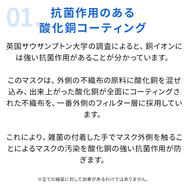 酸化銅マスク 2枚セット KN95