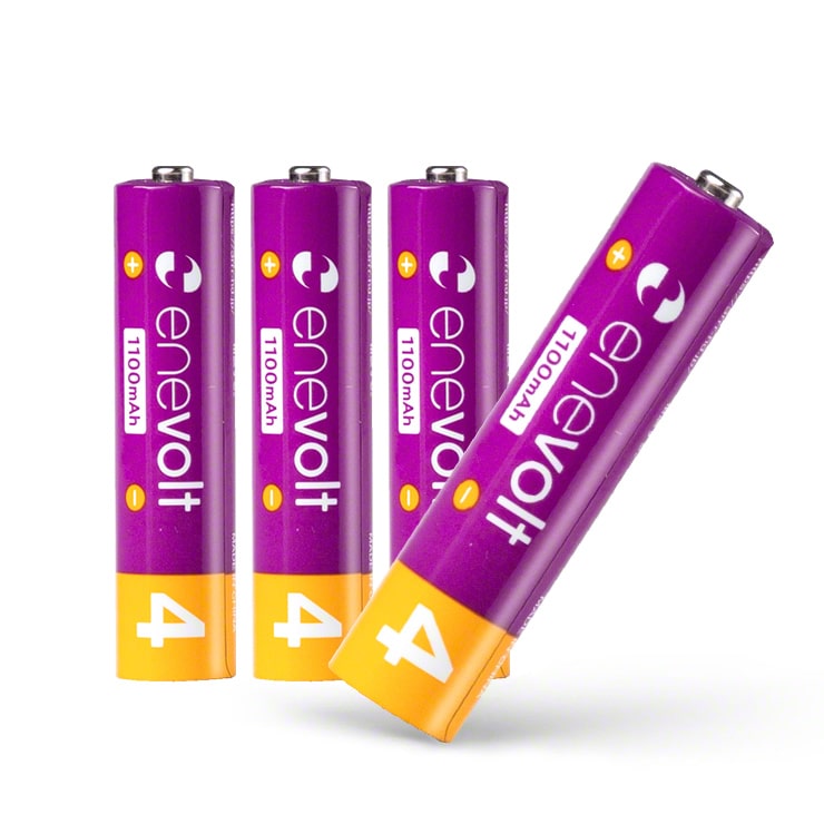 公式 | enevolt エネボルト 単4形 充電池 ケース付 1100mAh