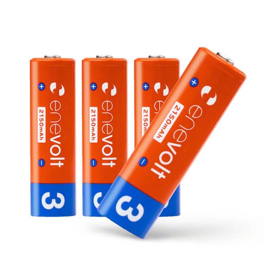 公式 |  enevolt エネボルト 単3形 充電池 ケース付 2150mAh おすすめ【防災士推奨】