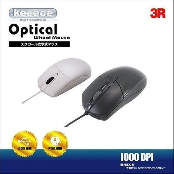 【ブラック予約販売中】 Keeece キース マウス 有線 PS2とUSBから選べます