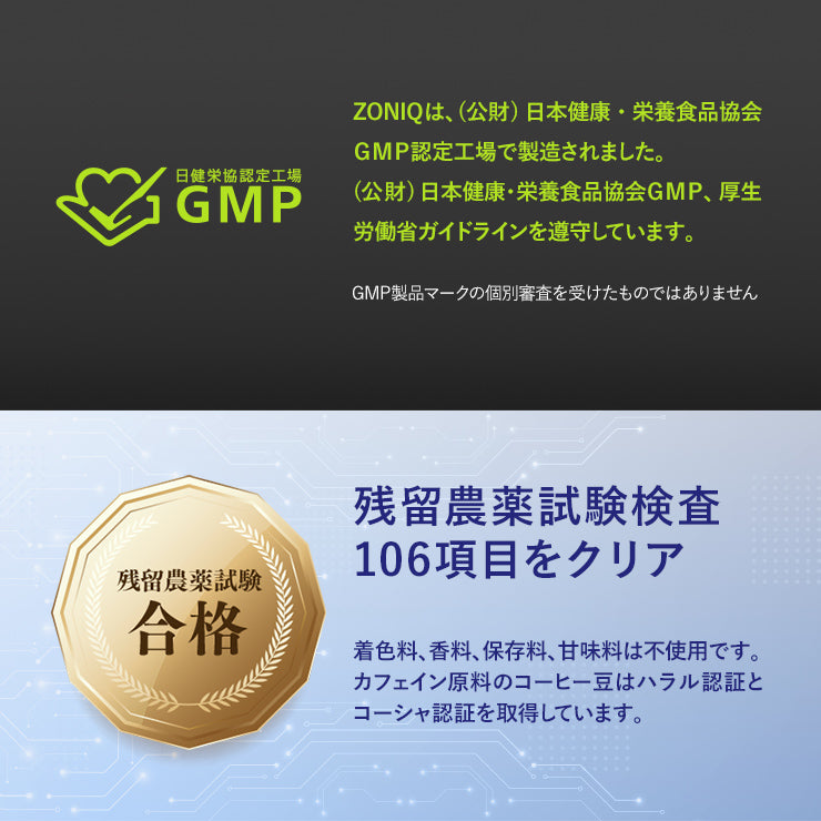 AGRelux ZONIQ 集中サプリ ロディオラロゼア×カフェイン×ビタミンB6