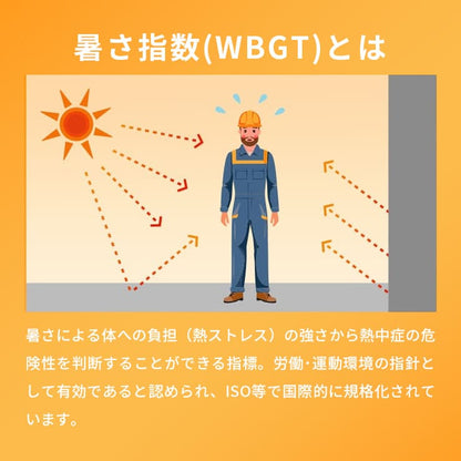 【予約販売中】黒球式熱中症指数モニタ