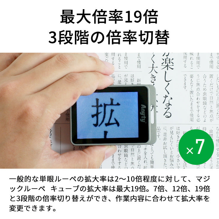 携帯型LED顕微鏡 マジックルーペ キューブ