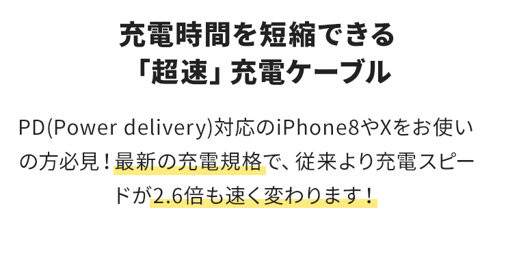 INOVA イノバ MFI認証済み Type-C to Lightningケーブル iPhone 充電ケーブル 15cm