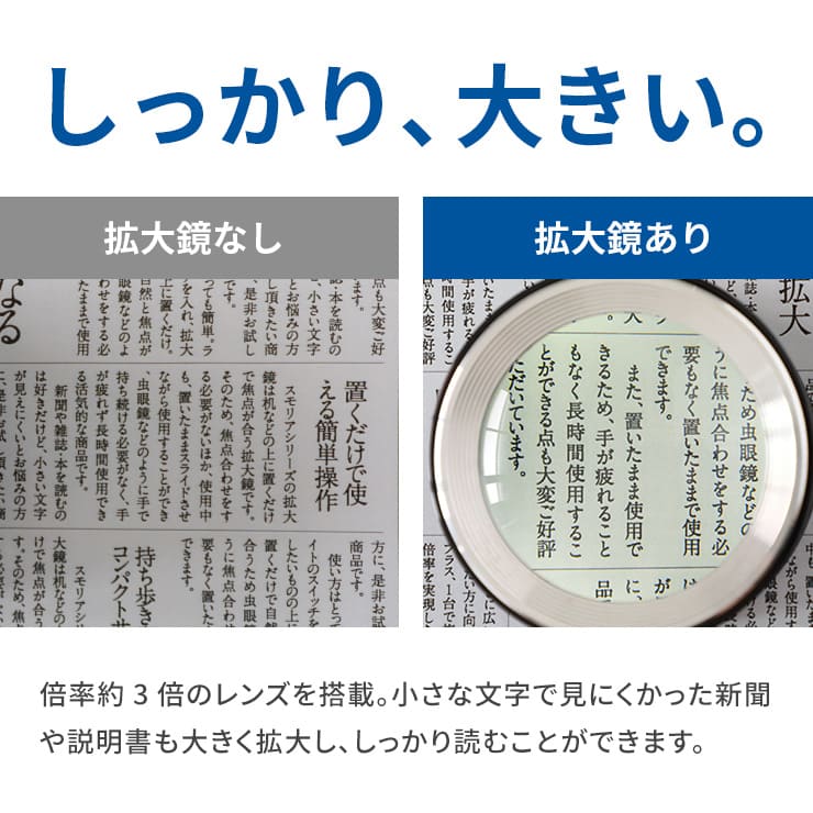 LED拡大鏡 smolia ドラット