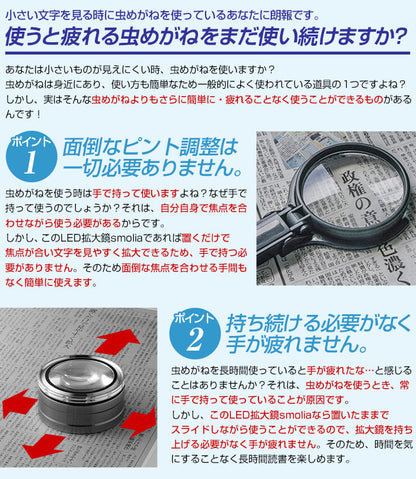 LED拡大鏡 smolia フレクシズ