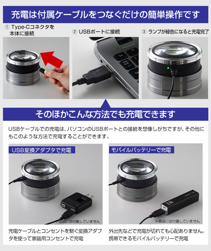 LED拡大鏡 smolia フレクシズ