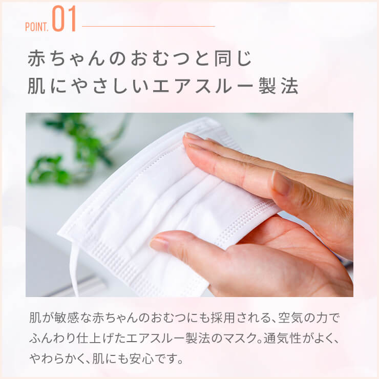 ふわふわうさちゃんマスク 7枚入 普通サイズ ホワイト 使い捨てマスク 不織布 柔らかタイプ