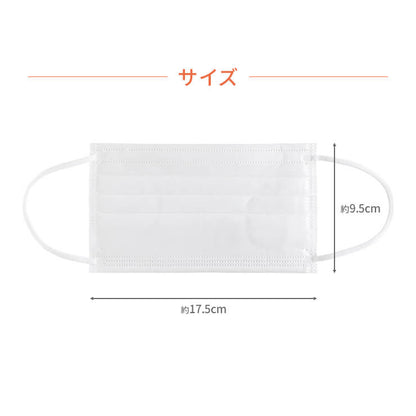 ふわふわうさちゃんマスク 7枚入 普通サイズ ホワイト 使い捨てマスク 不織布 柔らかタイプ