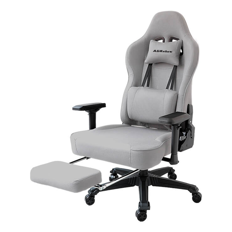 ゲーミングチェア AGRelux アグリラックス ファブリック ライトグレー