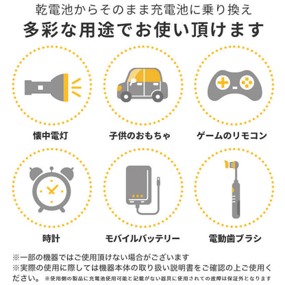 公式 | enevolt エネボルト 単4形 充電池 ケース付 1100mAh