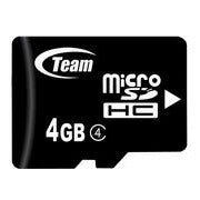 【team】 class4 MicroSDHCメモリーカード 4GB