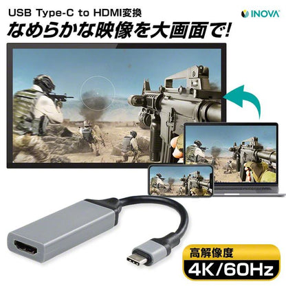 【予約販売中】INOVA イノバ USB Type-C to HDMI変換ケーブル