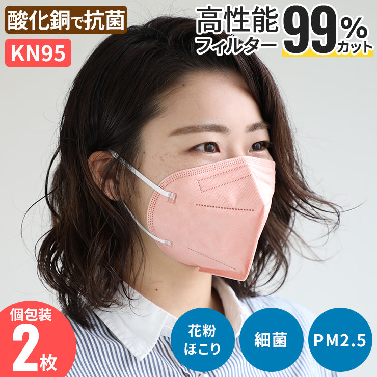 酸化銅マスク 2枚セット KN95