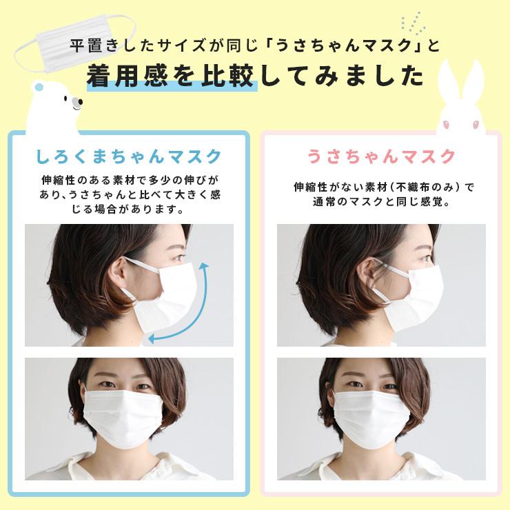 さらさら しろくまちゃんマスク 7枚入 普通サイズ ホワイト 使い捨てマスク 不織布